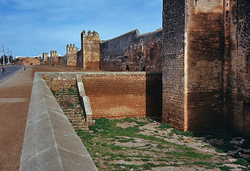 Ancient city ramparts, Sali, Morocco